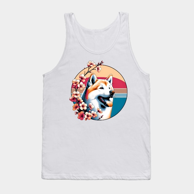 Joyful Hokkaido Amidst Spring's Cherry Blossoms Tank Top by ArtRUs